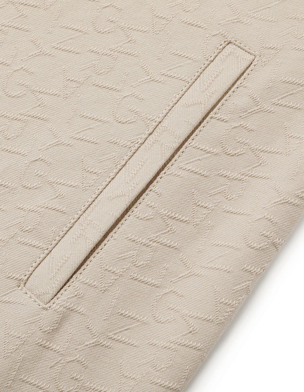 MARYLING Logo Jacquard Half Sleeve Dress