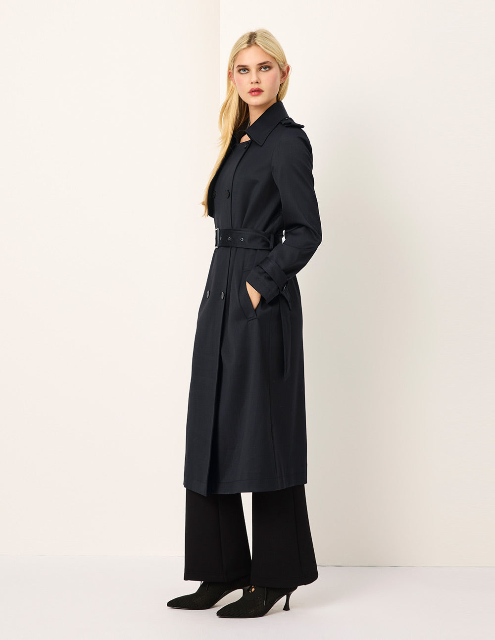 MARYLING Double-Breasted Trench Coat