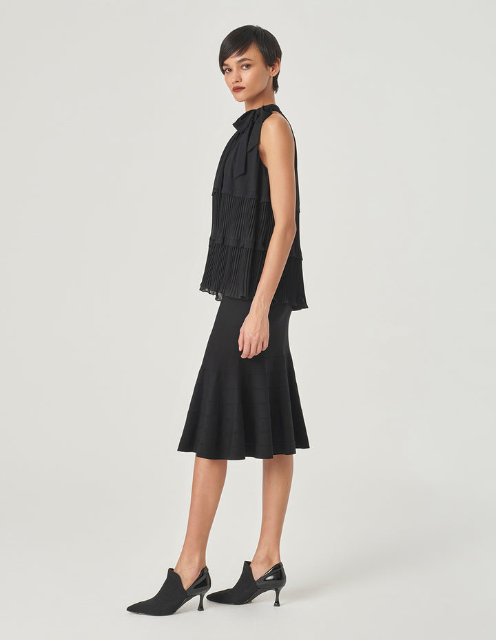 MARYLING Off-The-Shoulder Pleated Top