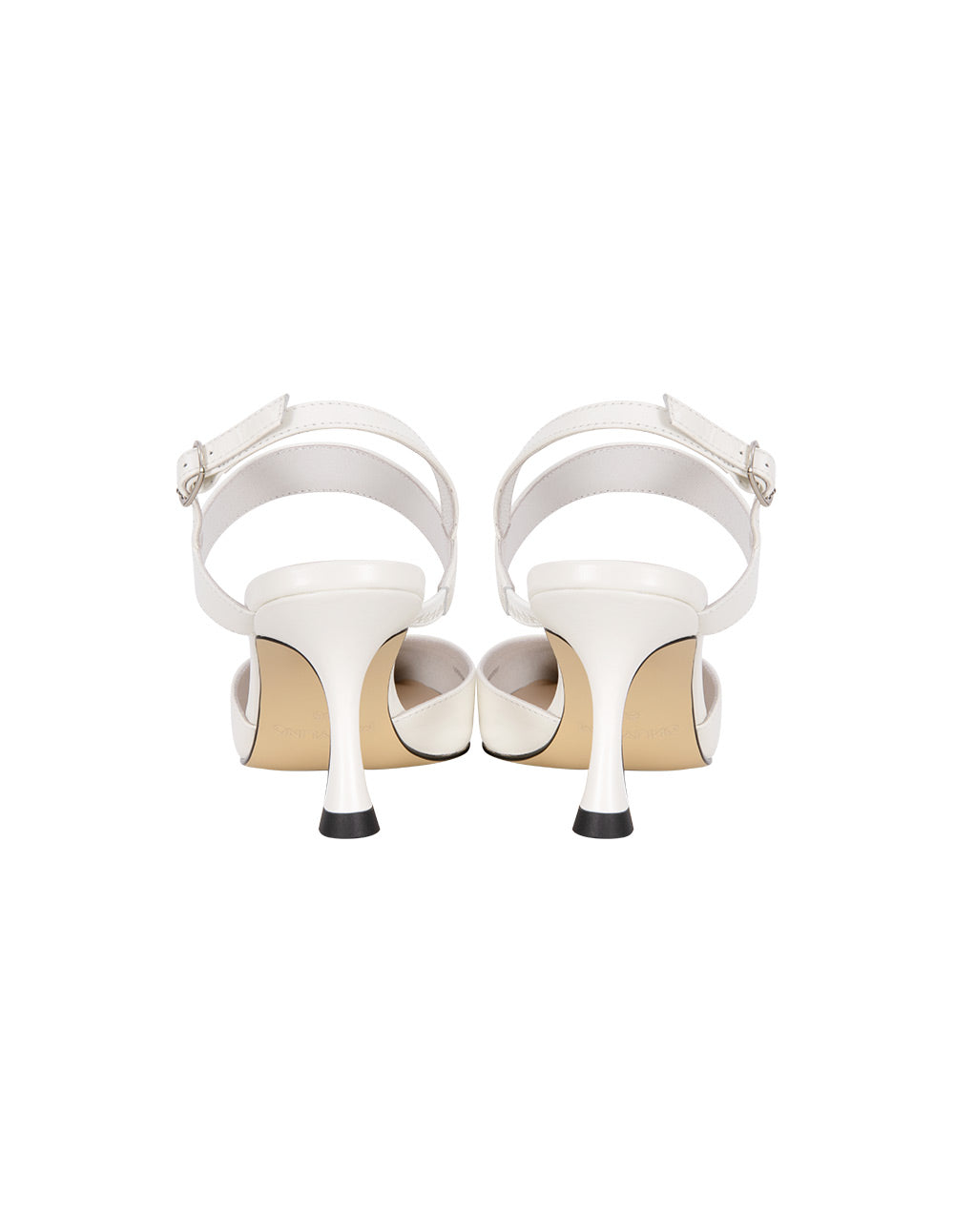MARYLING Classic White Leather High Heels