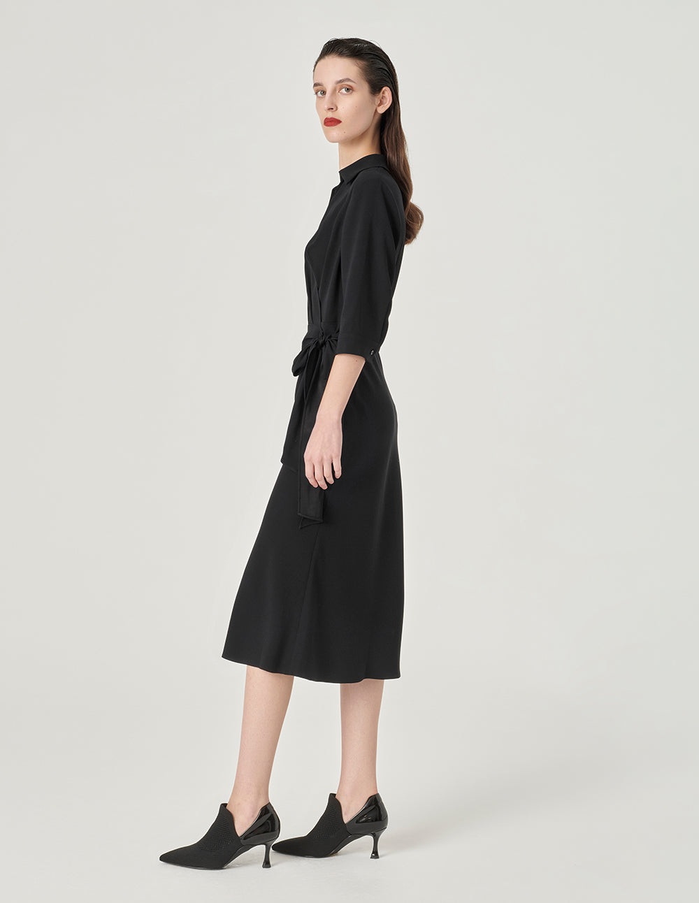 MARYLING Strappy Wrap Fishtail Dress