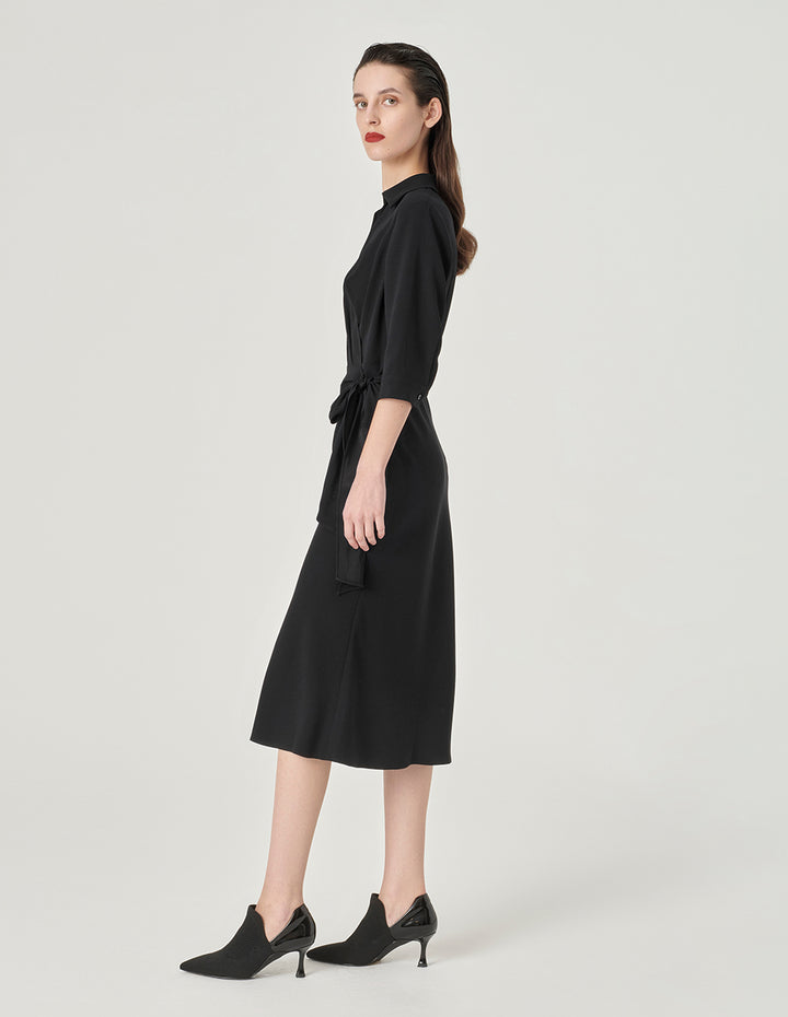 MARYLING Strappy Wrap Fishtail Dress