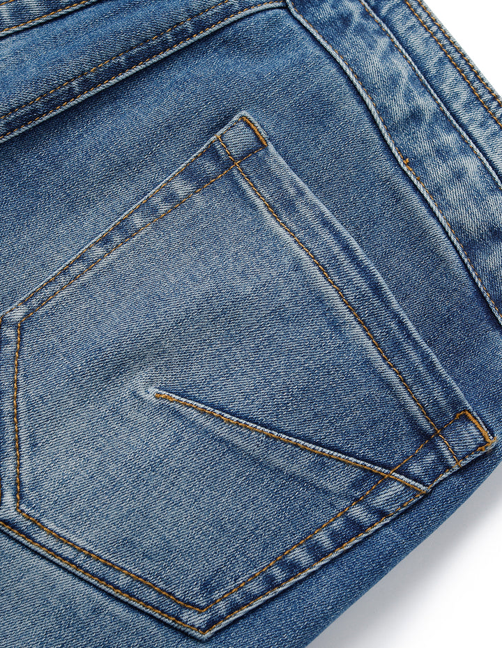 MARYLING Micro-Flare Washed Denim Jeans