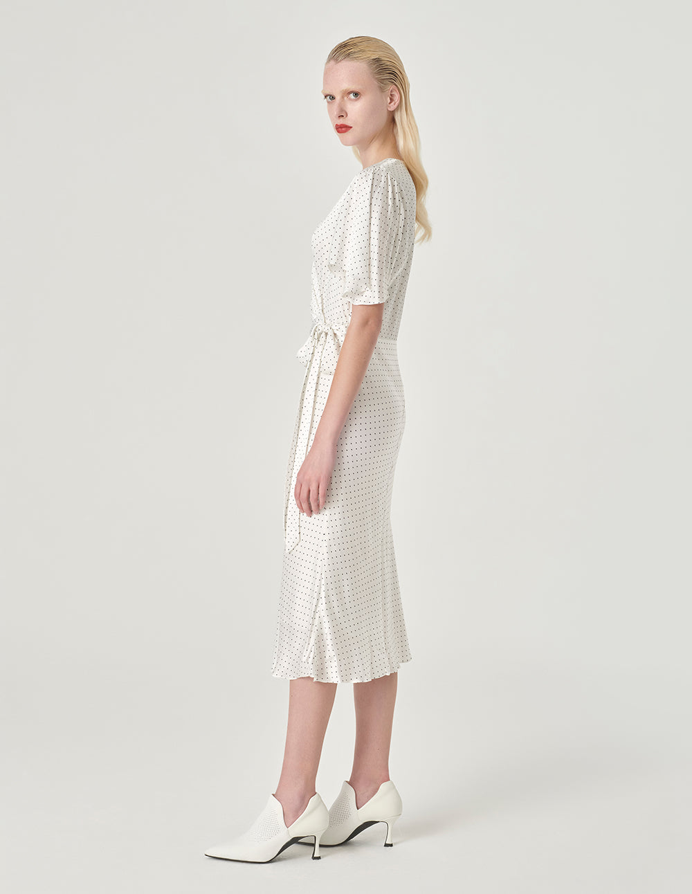 MARYLING V-Neck Wrap Fishtail Dress