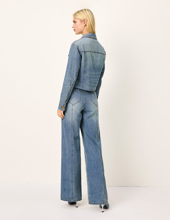 MARYLING Loose High-Waist Wide-Leg Jeans