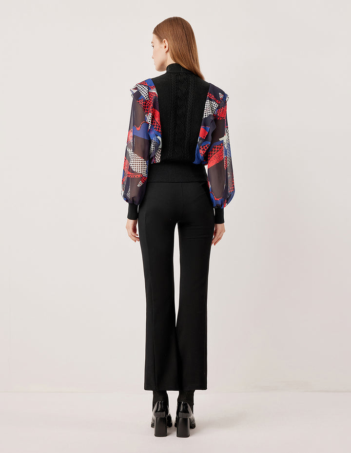 MARYLING High-Waisted Straight Leg Pants
