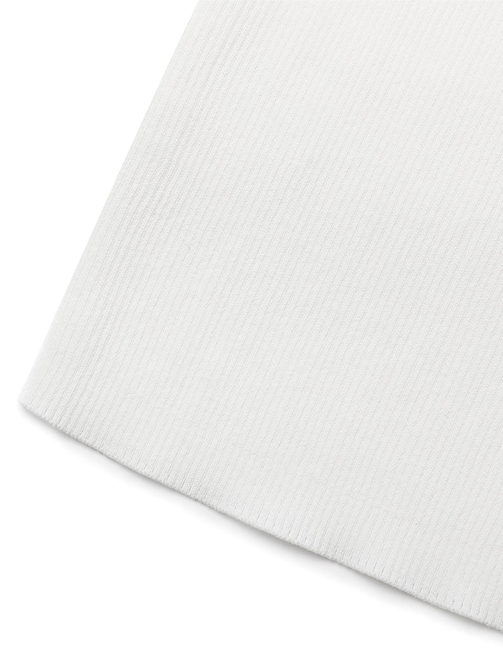 MARYLING Round Neck Lace Knitted Tank Tops