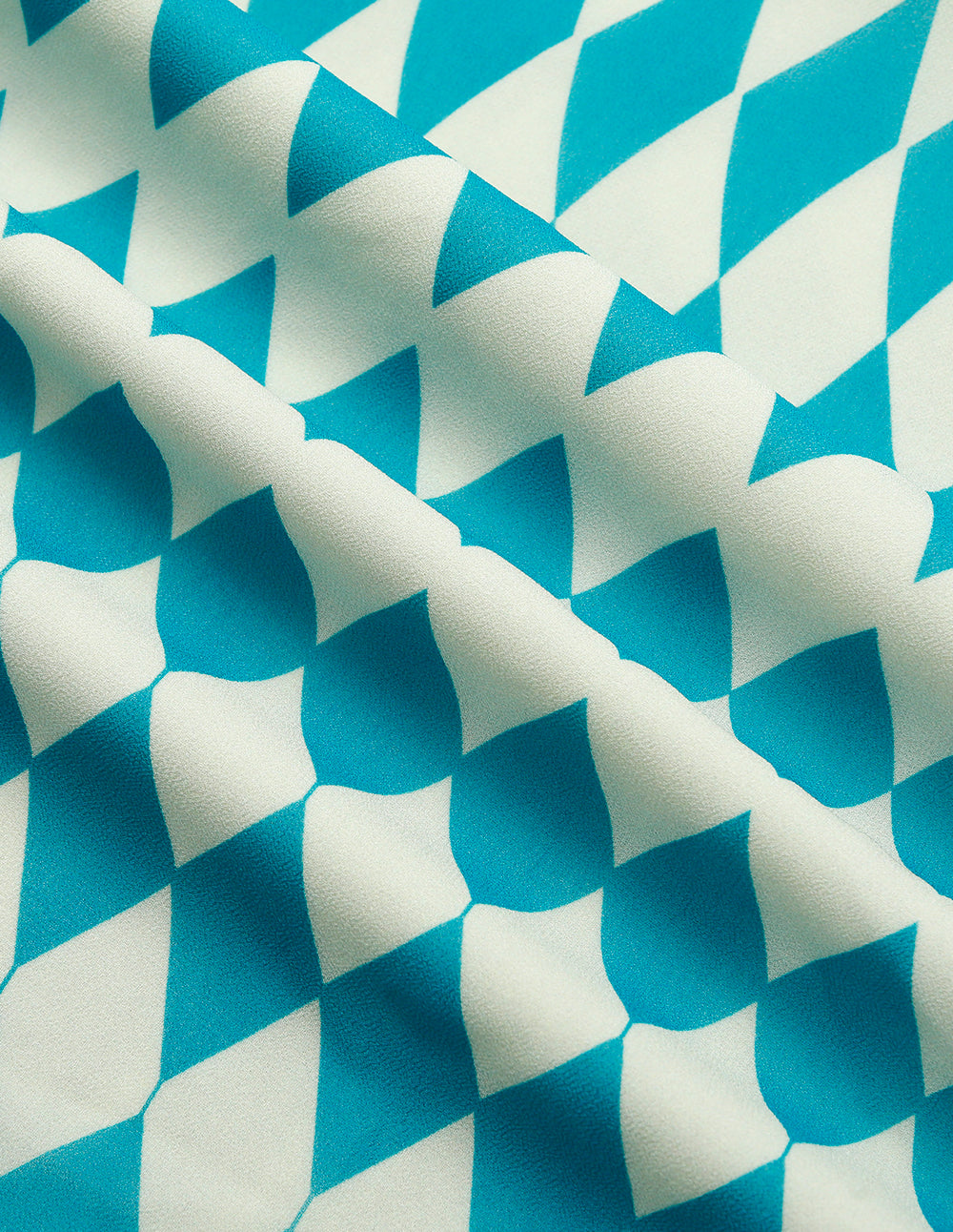 MARYLING V-Neck Puff-Sleeve Front-Tie Print Pleated Midi Dress