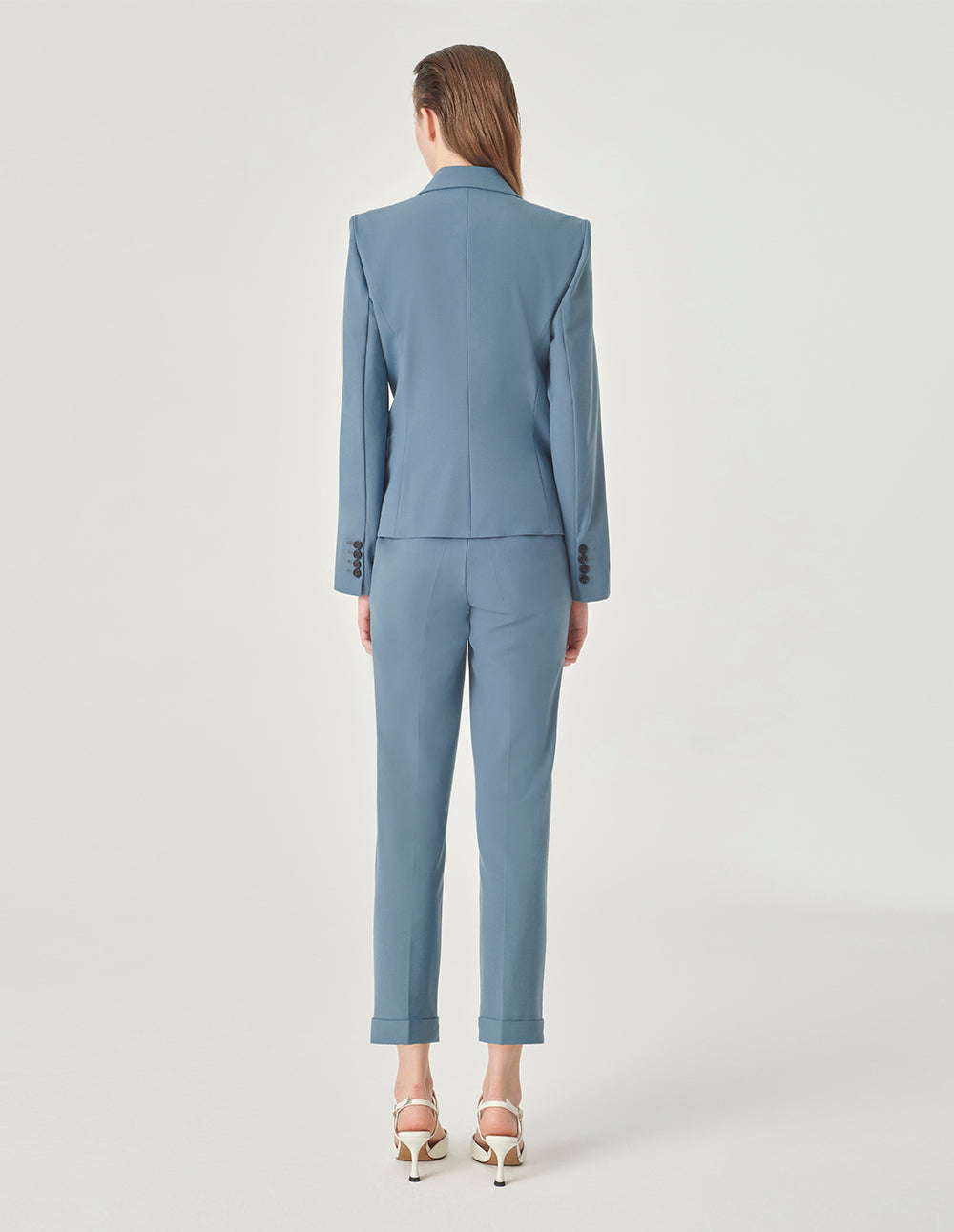 MARYLING Cuffed Embellished Suit Trousers