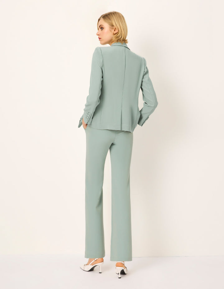 MARYLING Slim Straight Leg Trousers