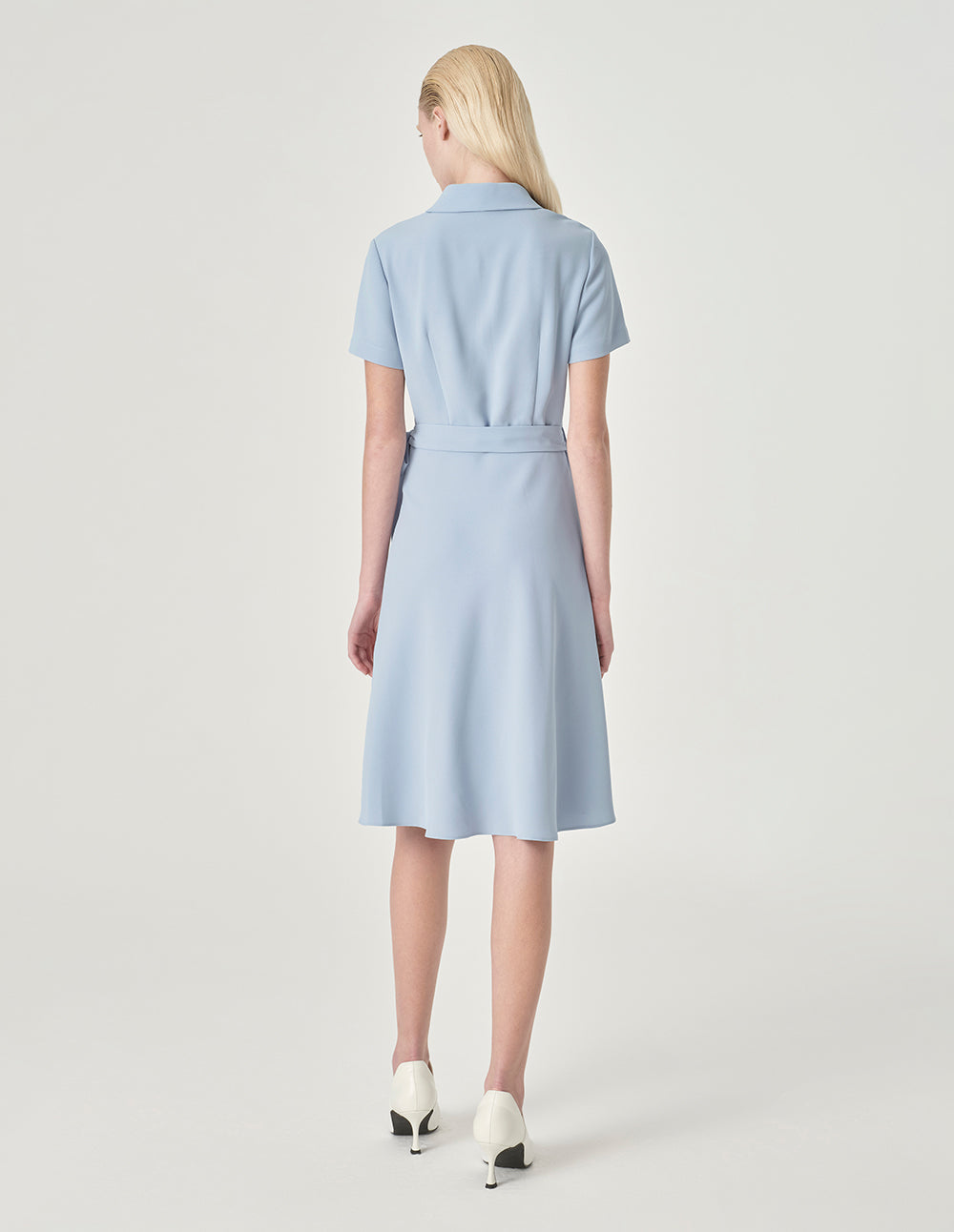 MARYLING Short-Sleeve Strappy Wrap Dress