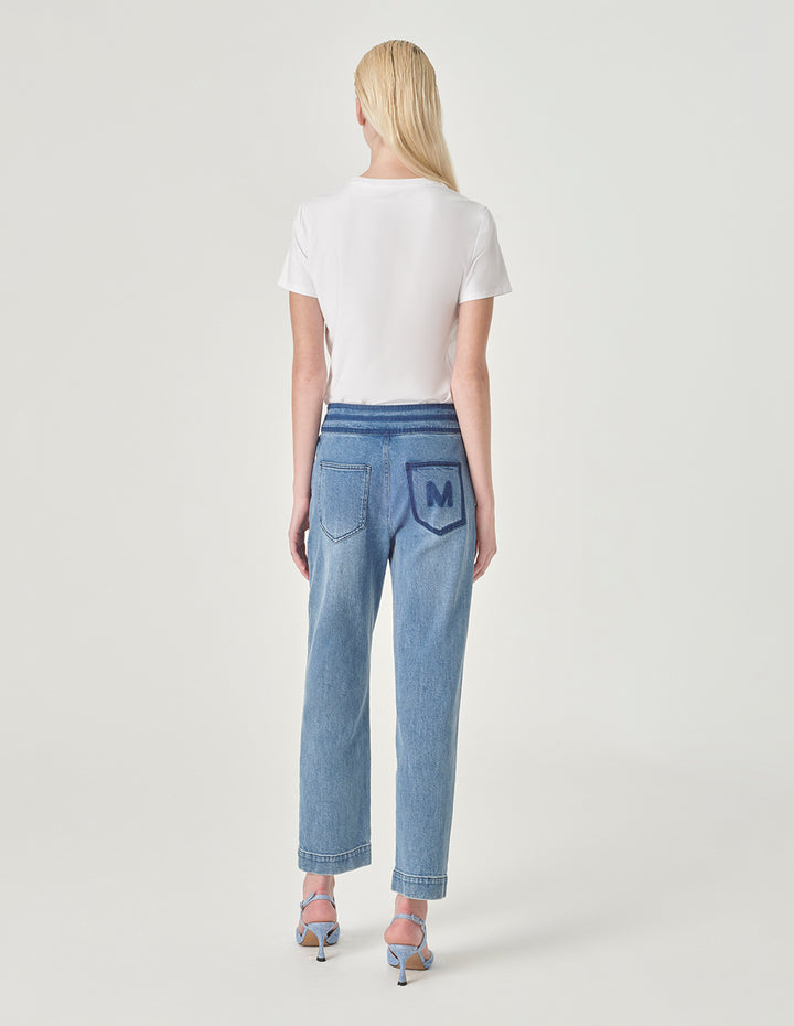 MARYLING White Embroidered T-Shirt