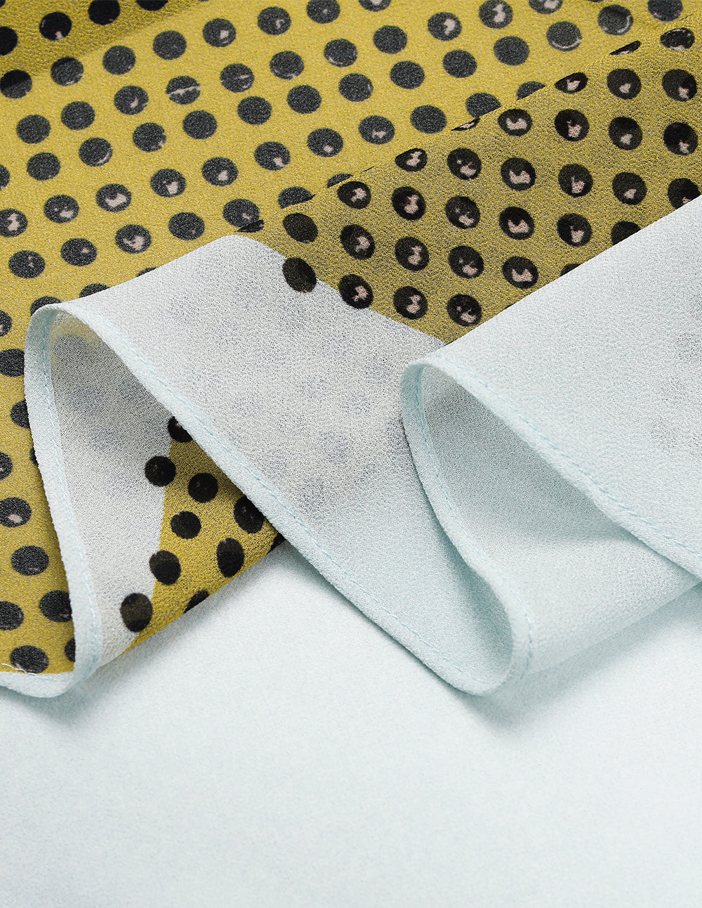 MARYLING Lapel Long Sleeve Colorful Block Print Irregular Hem Shirt Dress