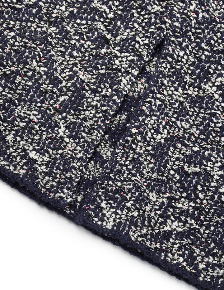 MARYLING Straight Knee-Length Knitted Skirt