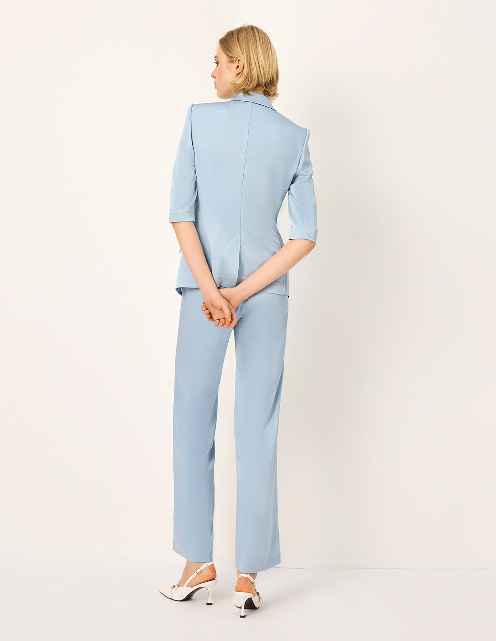 MARYLING Drape Straight Trousers