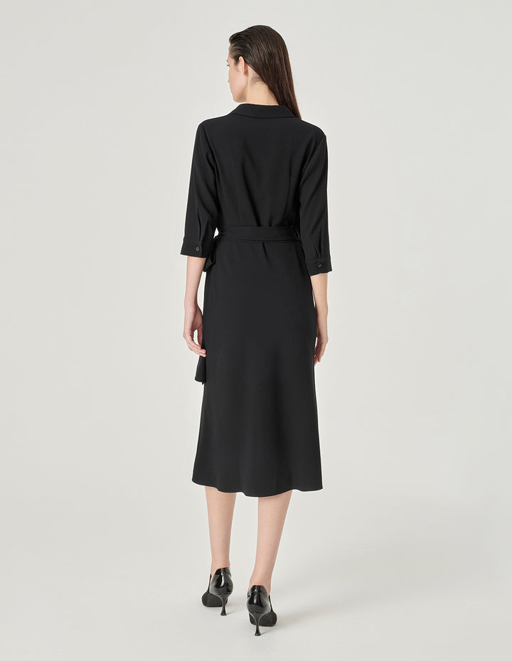 MARYLING Strappy Wrap Fishtail Dress