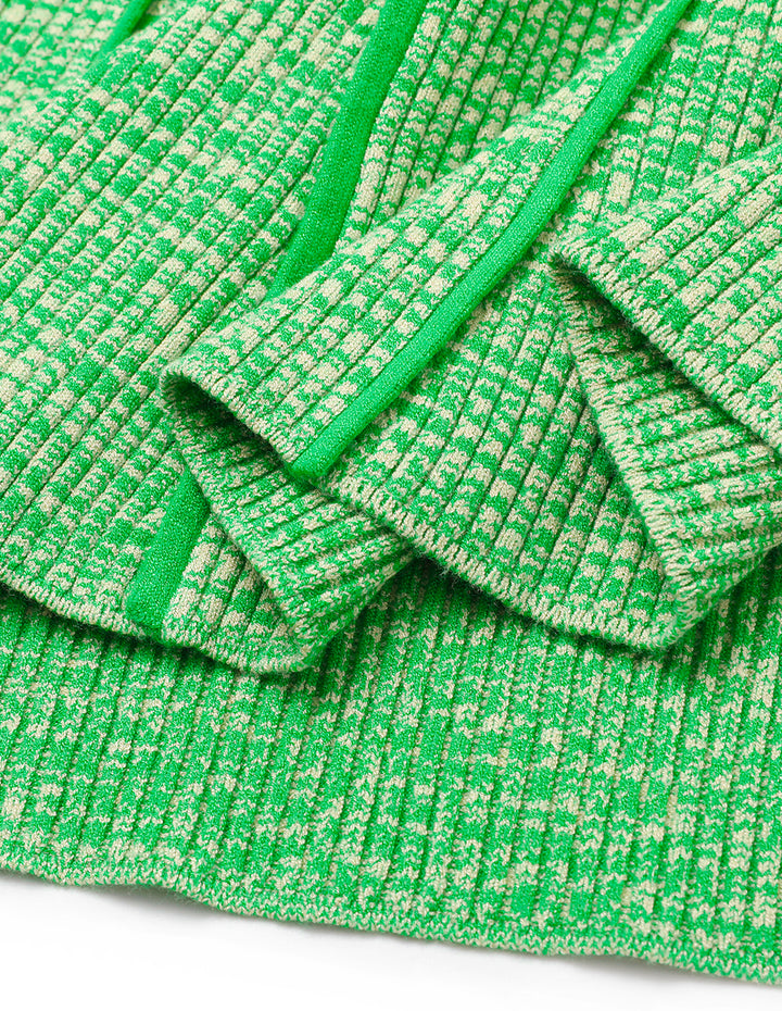 MARYLING Floral Knitted Sleeveless Midi Dress