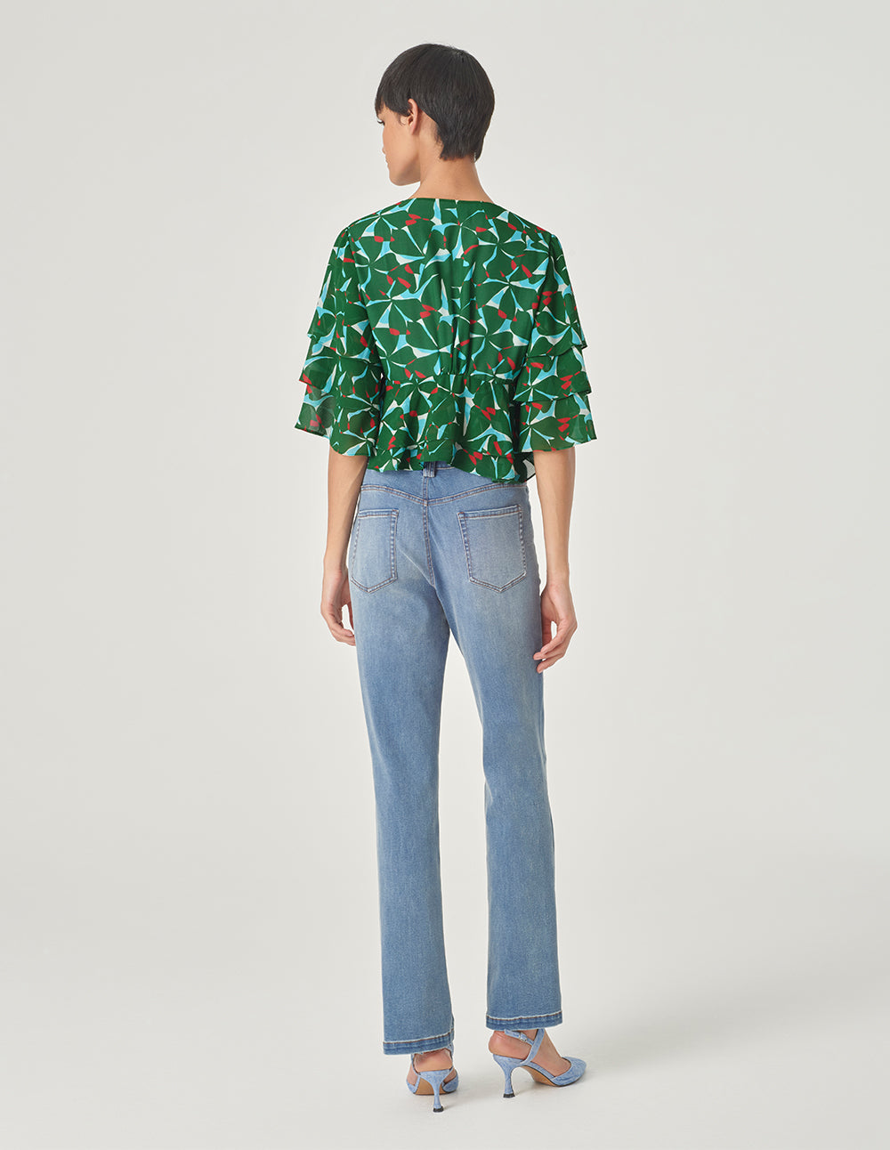 MARYLING Printed Crop Top