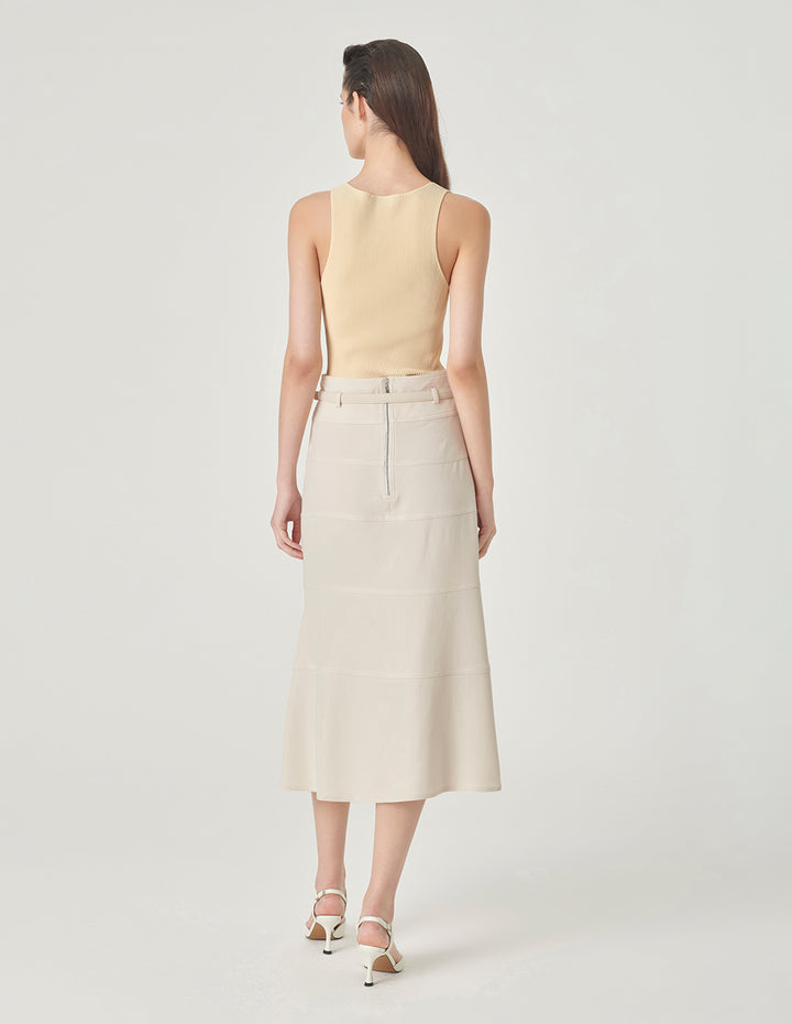 MARYLING Slit High Waist Fishtail Skirt