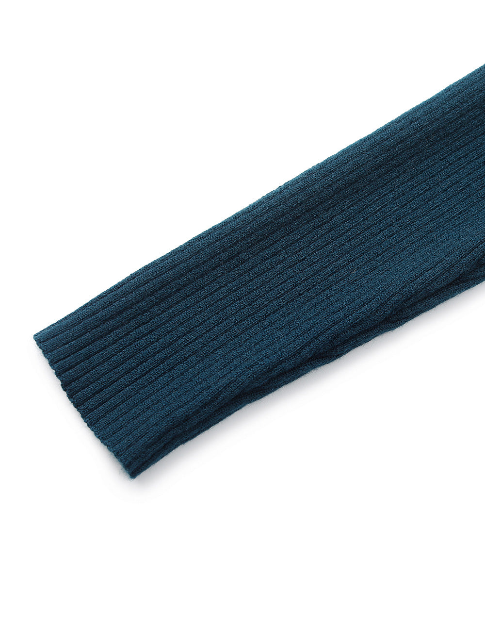 MARYLING Crew Collar Knitted Patchwork Printed Pleated Midi Dress