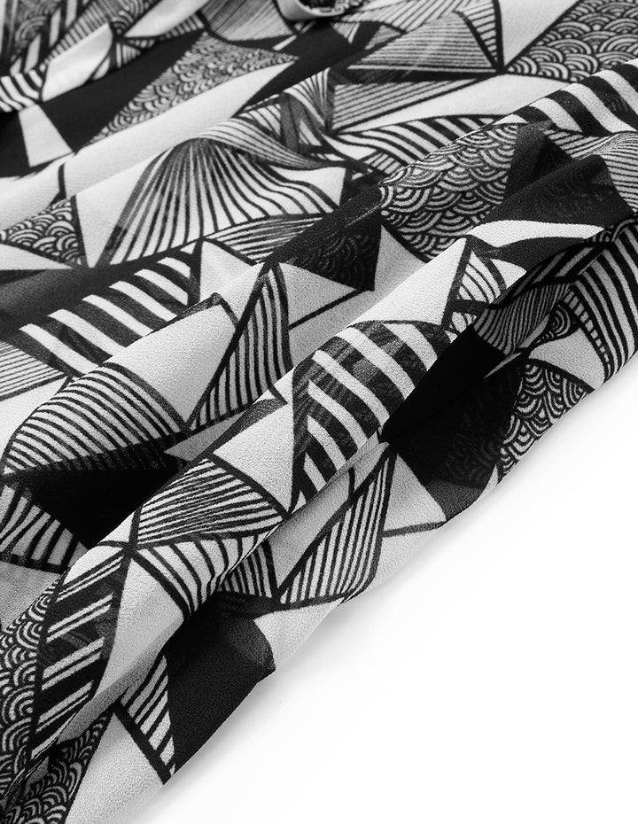 MARYLING V-Neck Printed Dress