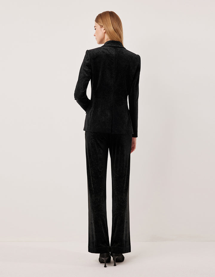 MARYLING Elastic High-Waisted Straight Slim-Fit Long Pants