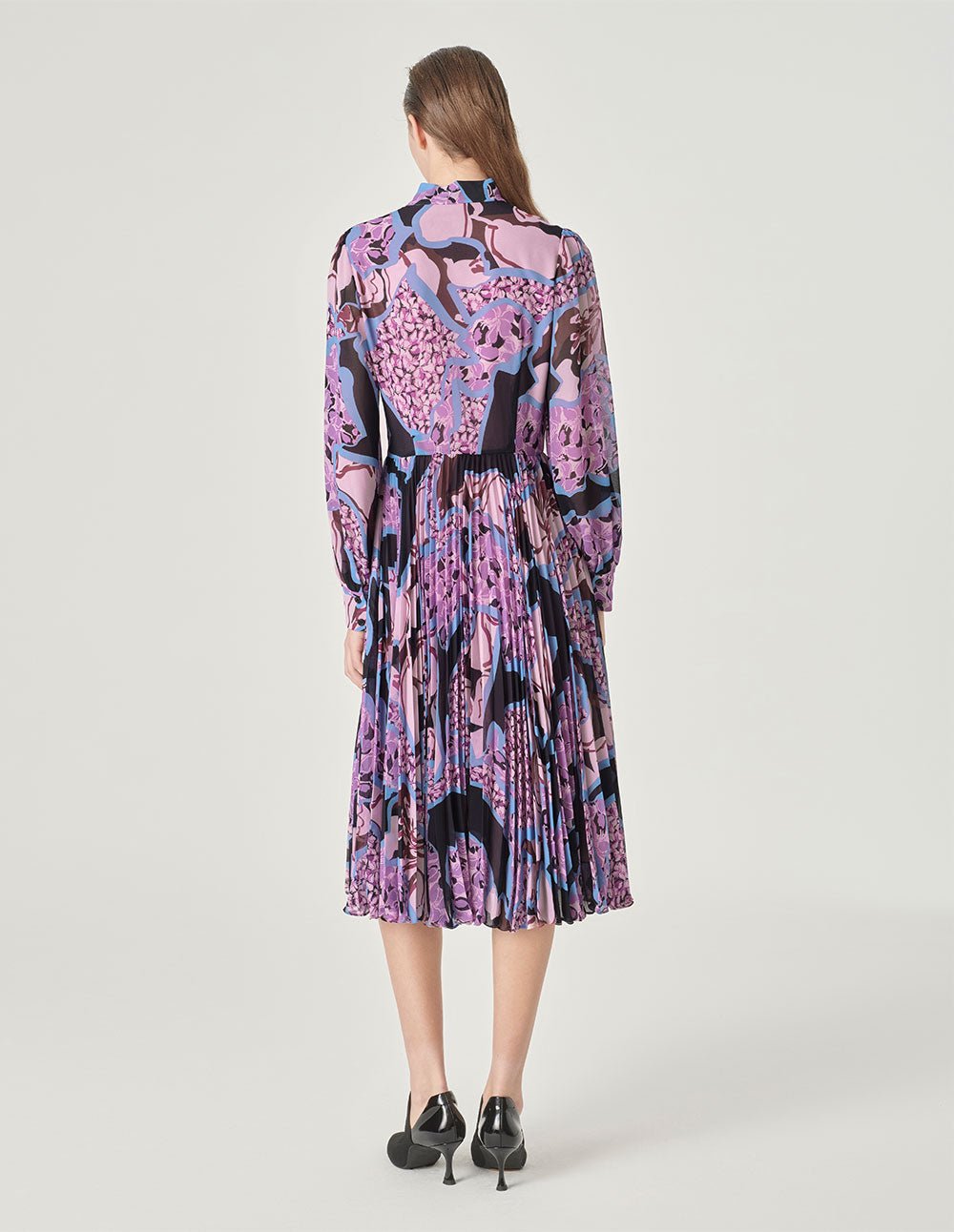 MARYLING Ribbon Print Dress
