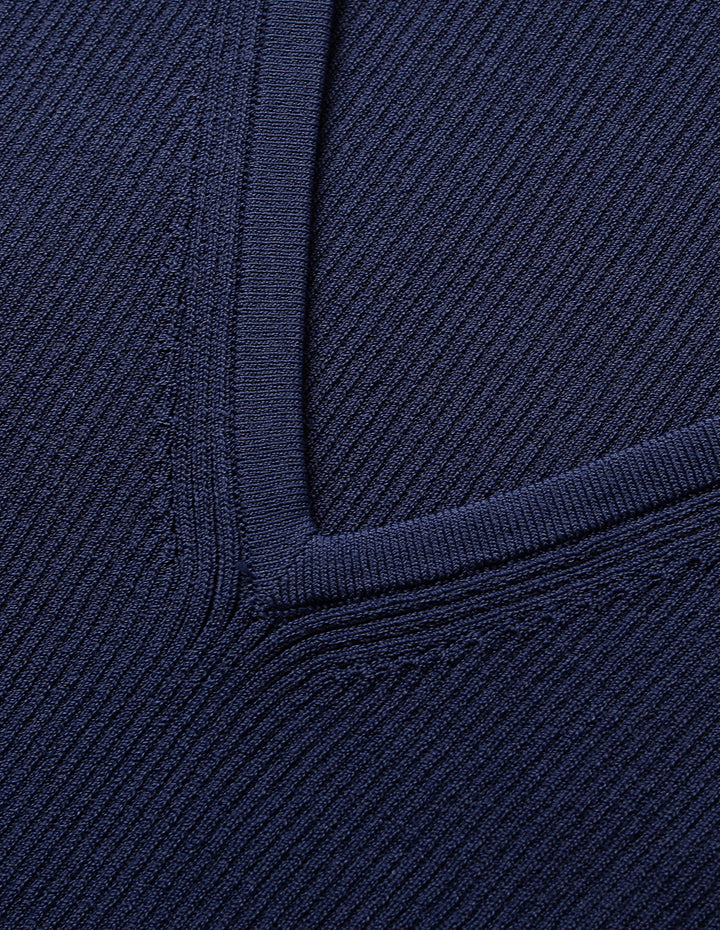 MARYLING V-Neck Sleeveless Fitted Cropped Knit Vest