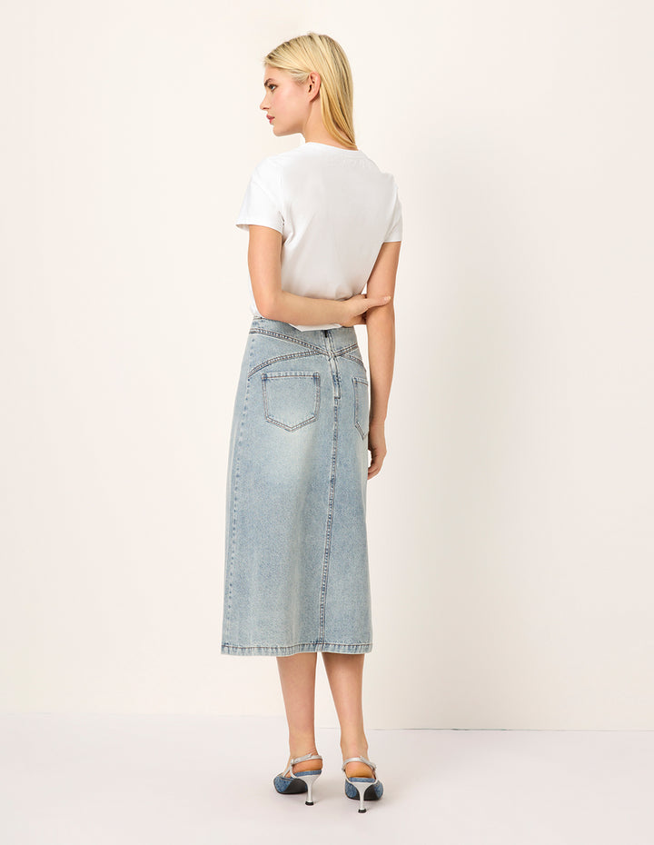 MARYLING Loose-Fit Embroidered Logo T-Shirt