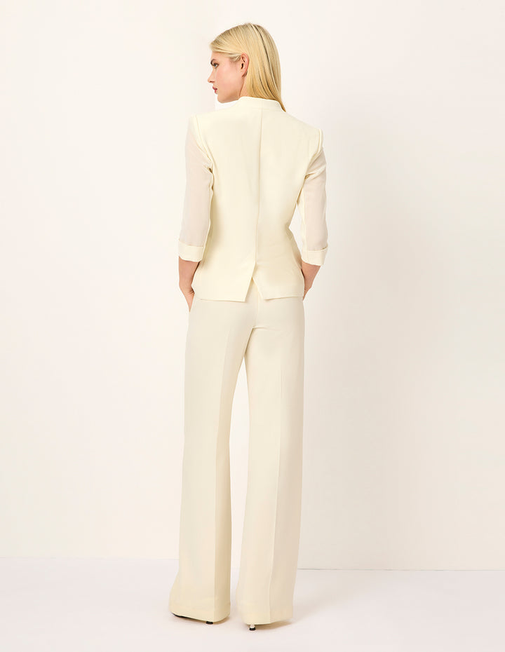 MARYLING V-neck One-Button Waisted Blazer