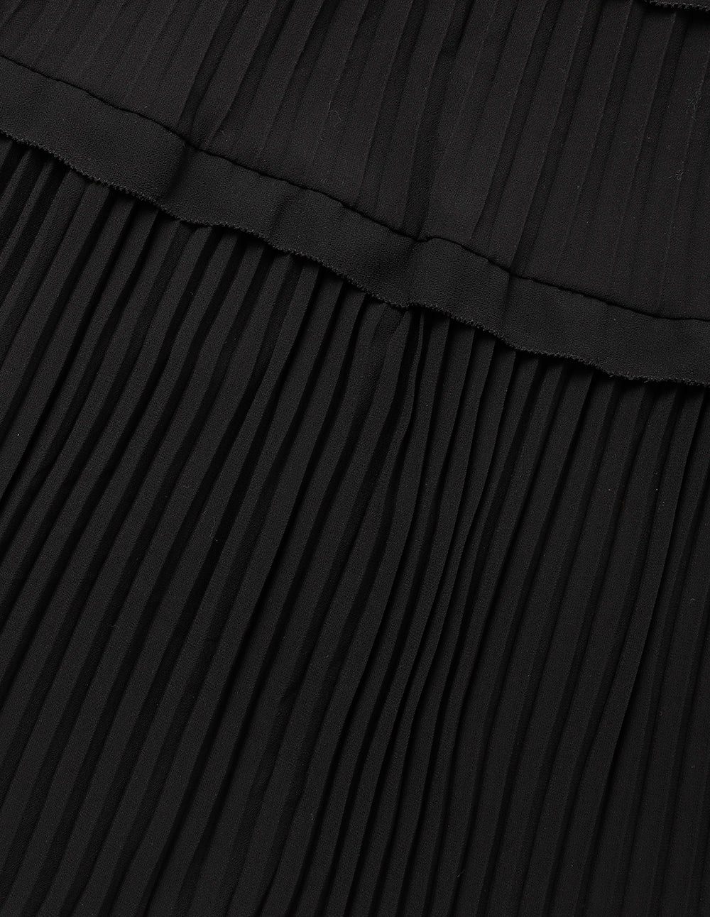 MARYLING Pleated Hem Shirt Dress