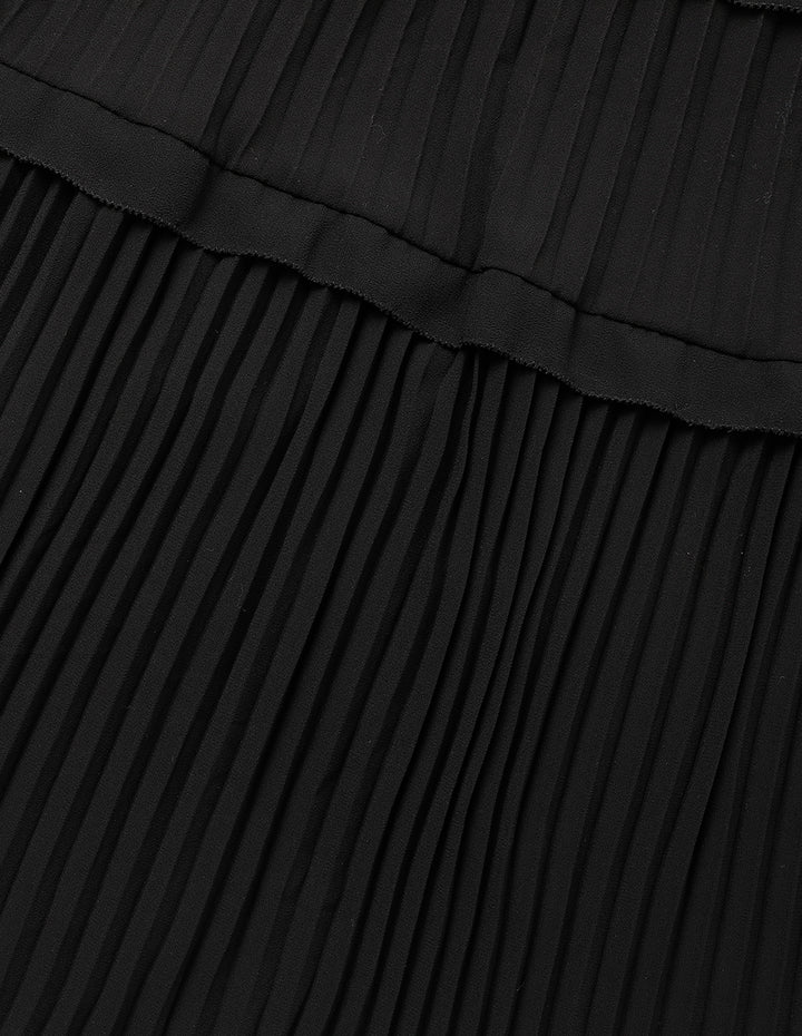 MARYLING Pleated Hem Shirt Dress