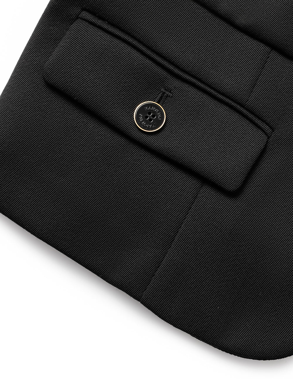 MARYLING Black H-Shaped Cropped Blazer