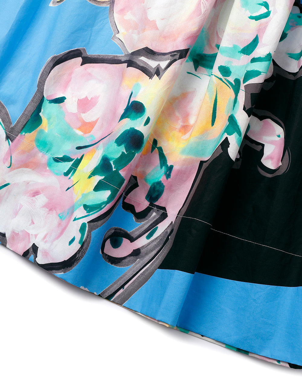 MARYLING Cotton Art Print Skirt