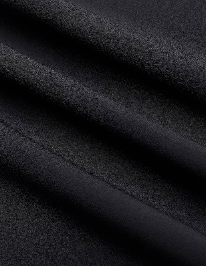 MARYLING Ice Blue Draped Straight Suit Pants