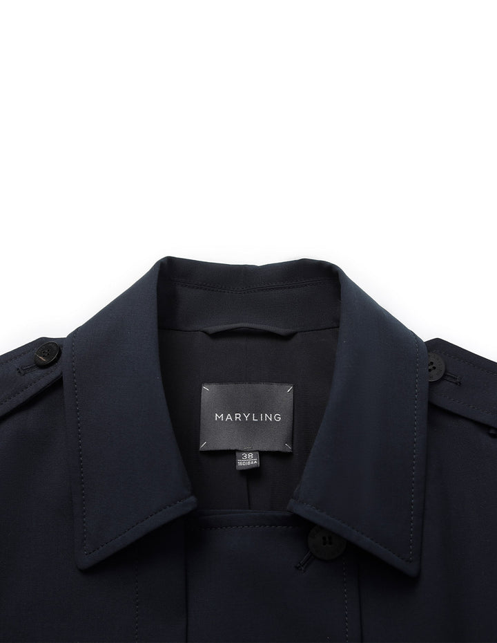 MARYLING Double-Breasted Trench Coat