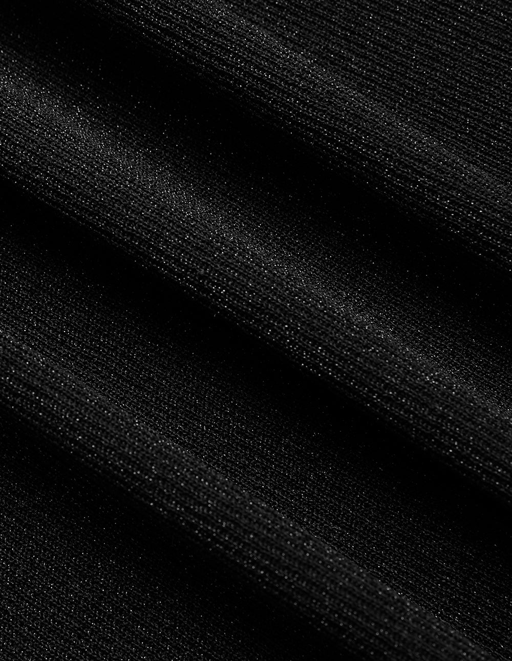 MARYLING Black Round-Neck Long-Sleeve Thin Knitted Pullover