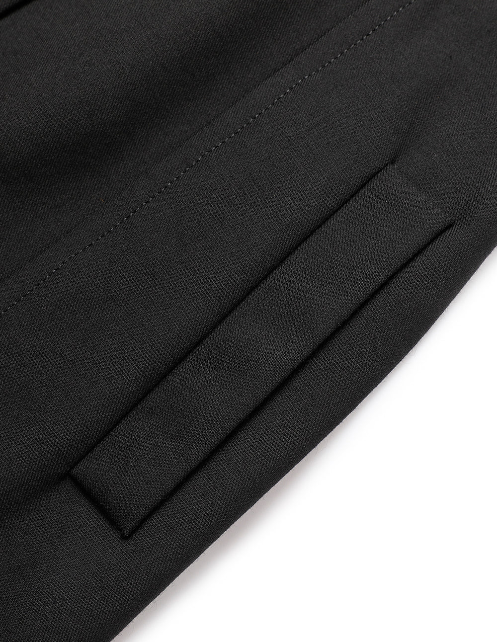 MARYLING Black Faux Wool Knit Slit Dress