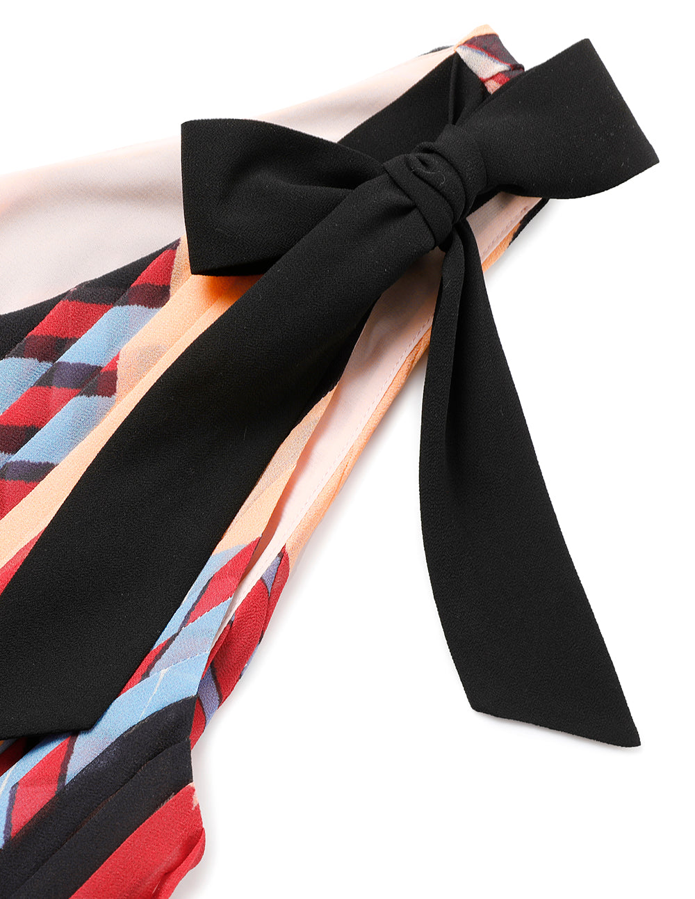 MARYLING Tie-Shoulder Pleated Top