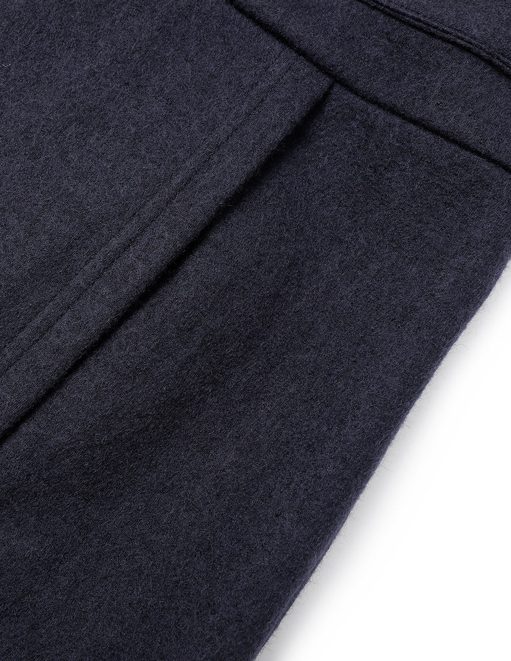 MARYLING Crew-Neck Long Sleeve Patchwork Sheath Slits Midi Knitted Wool Dress