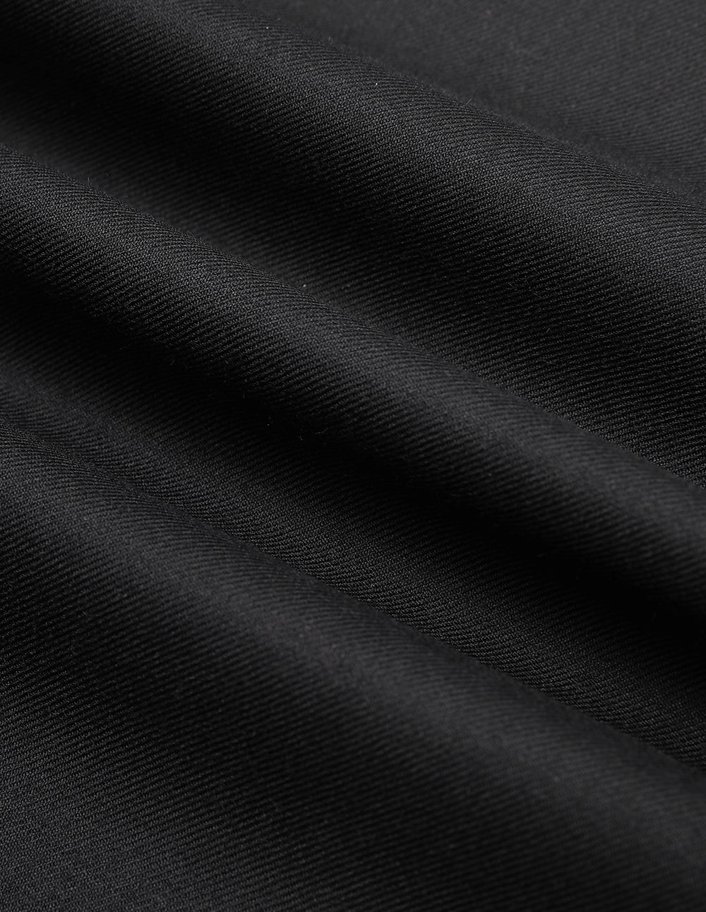 MARYLING Black Metal Buckle Detail Straight-Leg Pants