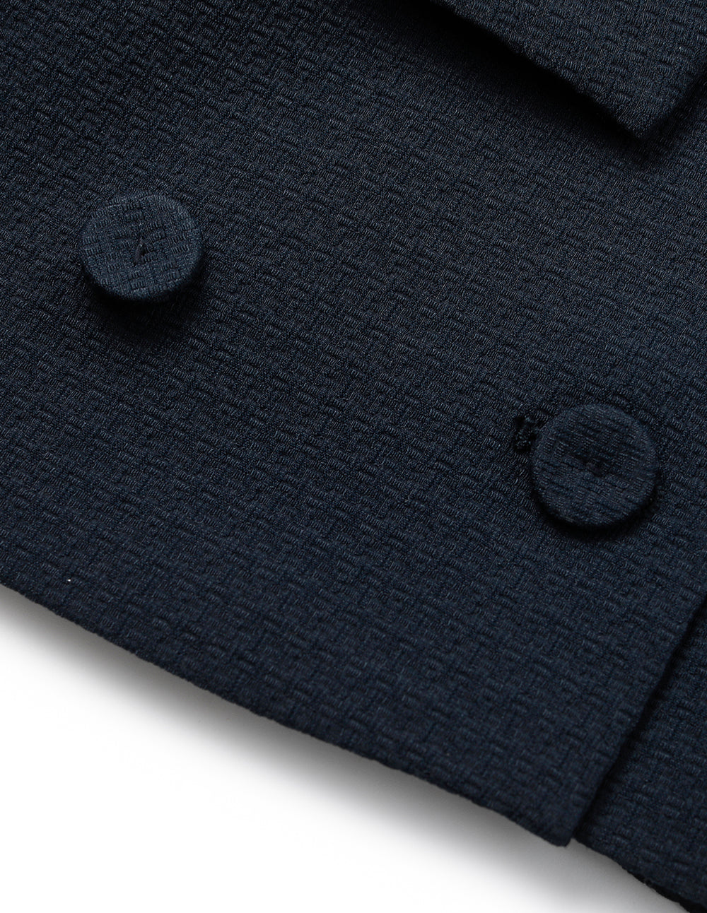 MARYLING Notched Lapel Long-Sleeve Double-Breasted Cropped Blazer