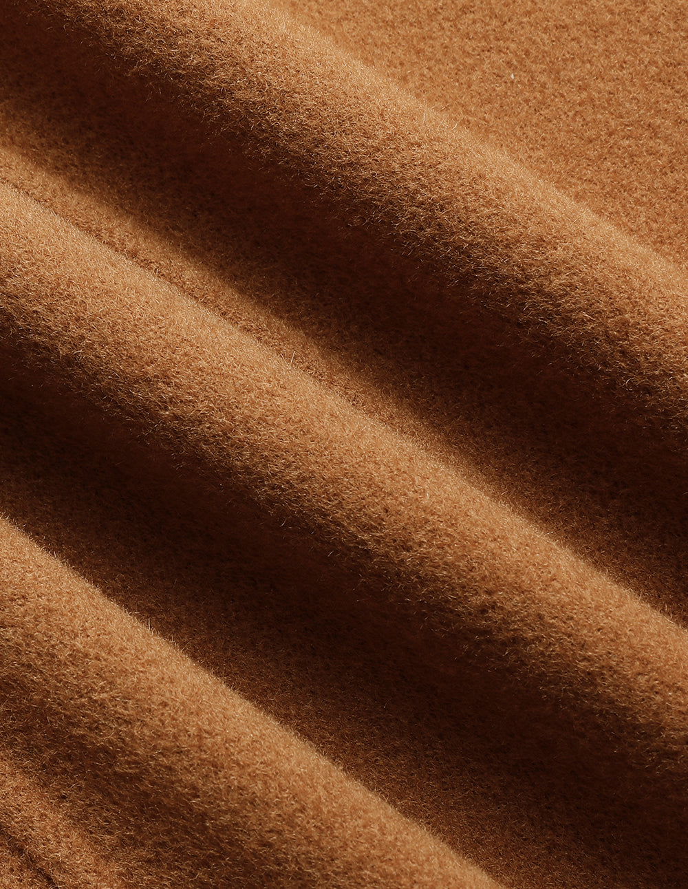 MARYLING Camel Wool Double-Faced Lapel Collar Single-Button Blazer