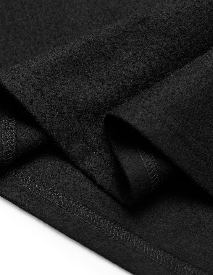 MARYLING Black & White Patchwork Midi Pleated Shirt Dress