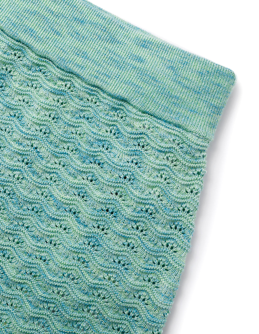 MARYLING Mint Green Wrap Knitted Skirt