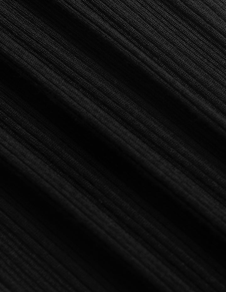 MARYLING Wide-Leg Straight Wool Knit Trousers