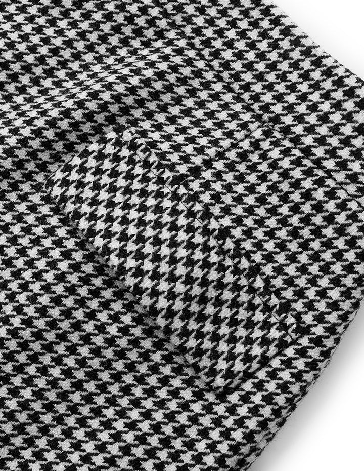 MARYLING Houndstooth Straight-Fit Bodycon Knee-Length Skirt