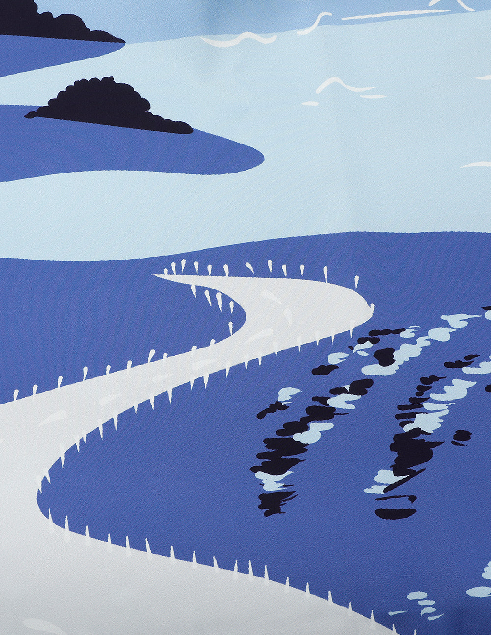 MARYLING V-Neck Waisted Sleeveless Printed Dress