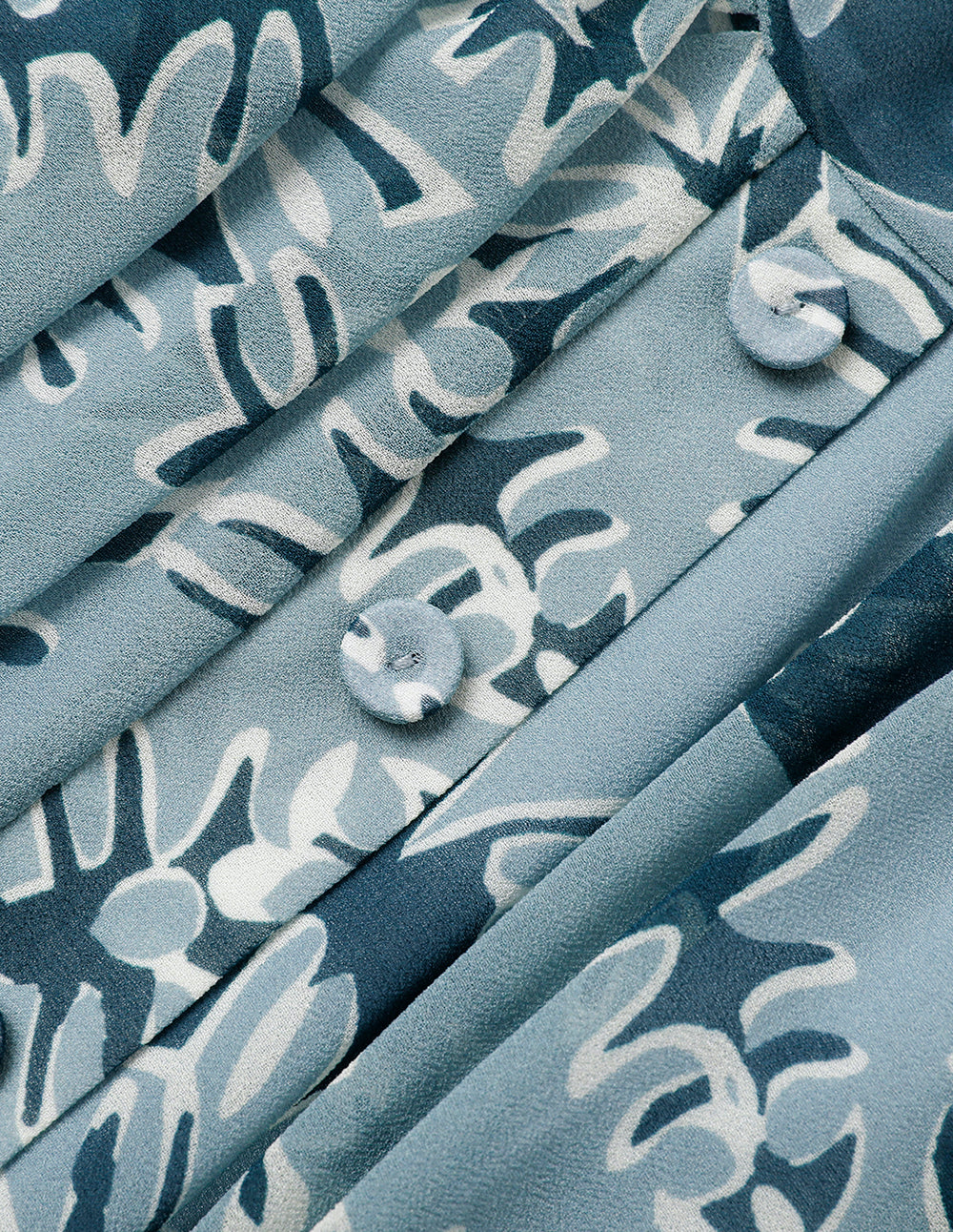 MARYLING Side-Tie Printed Fitted Top