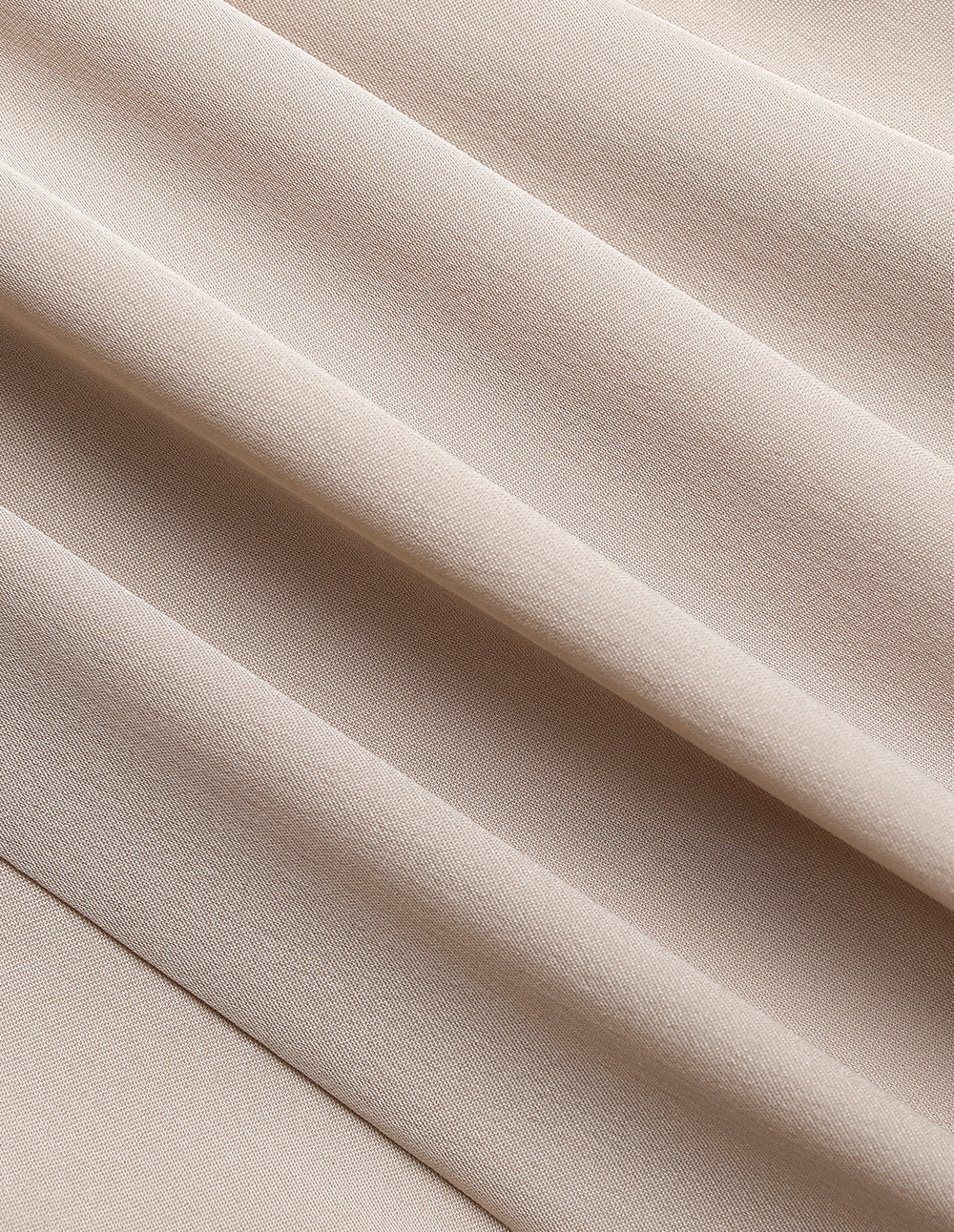 MARYLING Lapel Long-Sleeve Button Silk Blouse